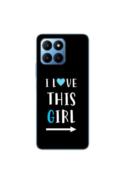 OEM Husa compatibila cu Honor 70 Lite Silicon Gel Tpu Model Cupluri I love Th...