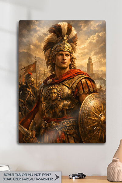 DekorHane Metal Print - Alexander the Great, Historical Decor with Ancient Ma...