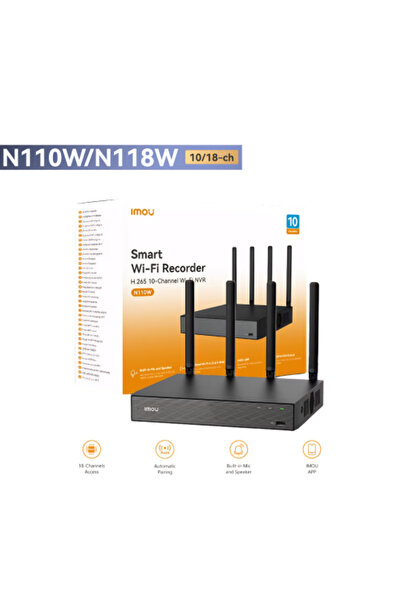 Imou NVR 10CH Wi-Fi Network Surveillance Camera Recorder, Easy Connection