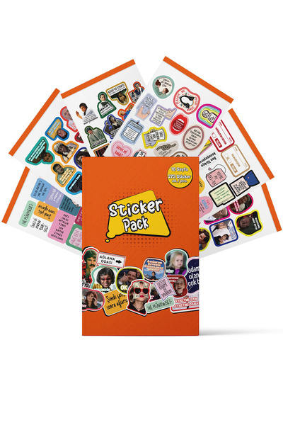 Zigzag Mood Sticker Pack | 18 Sayfa 273 Adet | Türkçe Memes Sticker Seti