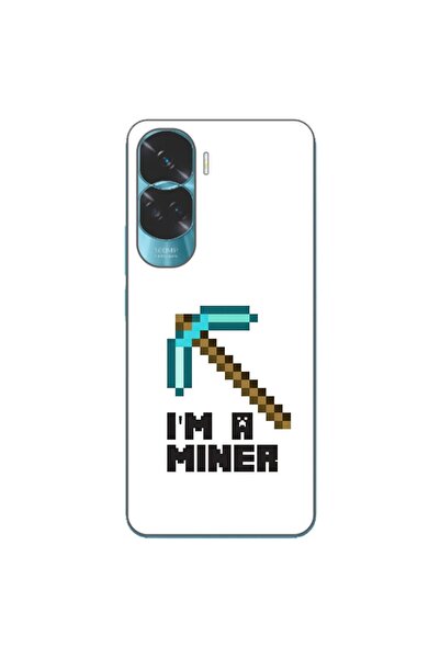 OEM Husa compatibila cu Honor 90 Lite 5G Silicon Gel Tpu Model Minecraft Miner
