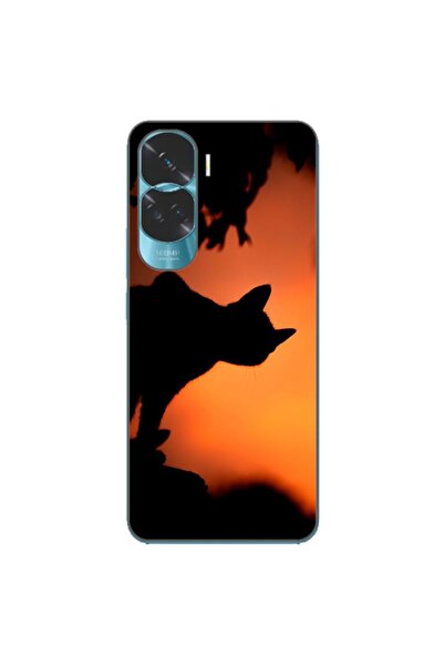 OEM Husa compatibila cu Honor 90 Lite 5G Silicon Gel Tpu Model Halloween Pisi...
