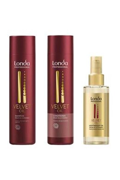 Londa Professional Pachet cu Ulei de Argan - Velvet Oil: Sampon 250 ml, Balsa...