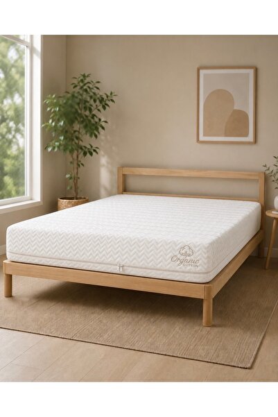 tıklasepetim %100 Pamuk Organic Cotton Mellowtex Fermuarlı Yatak Kılıfı – Tam...