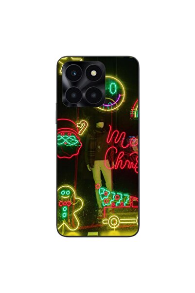 OEM Husa compatibila cu Honor X6a Silicon Gel Tpu Model Craciun Vitrina Neon ...