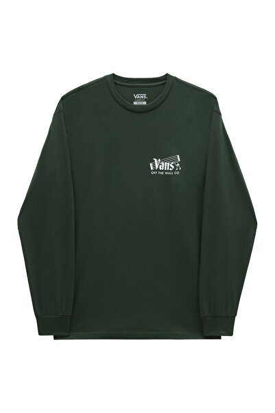 Vans Tricou bărbătesc cu mânecă lungă: Tricou cu logo Off The Wall Rhythm, mă...