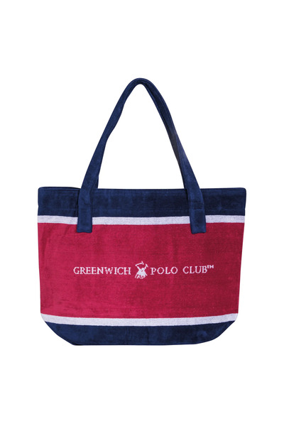 Greenwich Polo Club Τσάντα Παραλίας 55x40 Μπλε-Κόκκινο