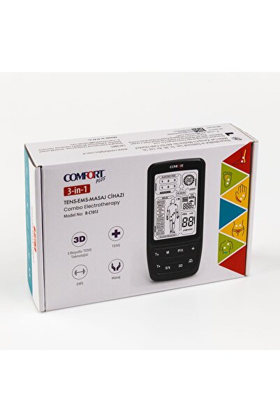 Comfort Plus R-C101J Şarjlı Portatif 3D Modlu Tens & Ems ve Masaj Cihazı 3D P...