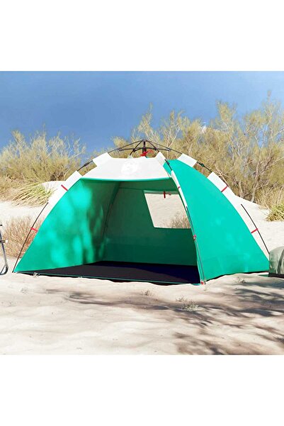 vidaxl Cort camping 2 persoane verde marin impermeabil setare rapida