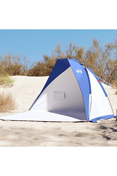 vidaxl Cort de plaja, albastru azur, 268x223x125 cm, poliester 185T
