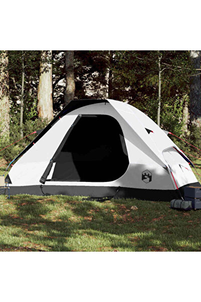 vidaxl 6-person dome family tent, opaque white Waterproof fabric