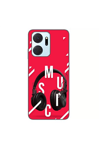 OEM Husa compatibila cu Honor X7a Silicon Gel Tpu Model Music Headphones