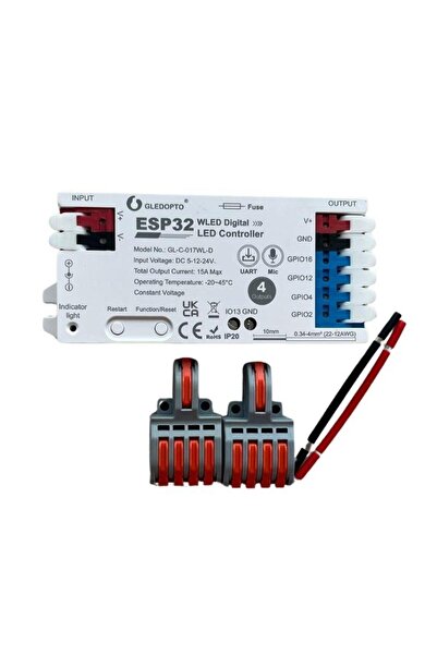 DORA LED ESP32 PİXEL LED KONTROL WLED DİJİTAL LED KONTROL DEVRESİ 5-24V