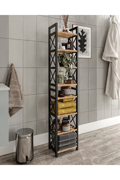 Empressco bituclass MİNİ Dekoratif Banyo Rafı Havluluk Peçetelik 8 KATLI - Fi...