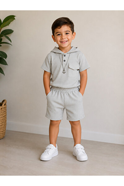RÜYA KİDS Boy's summer 2-piece top and bottom set