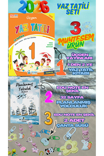 Üçgen Yayıncılık 2026 1.SINIF-1 SINIFTAN 2 SINIFA GEÇENLER İÇİN 1 DEN 2 YE YA...