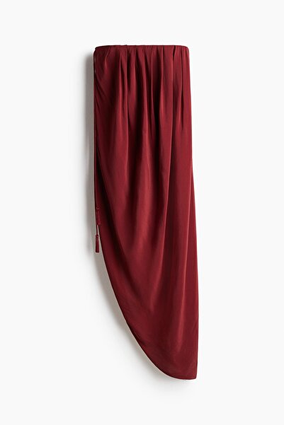 H&M Drapeli Bandeau Elbise