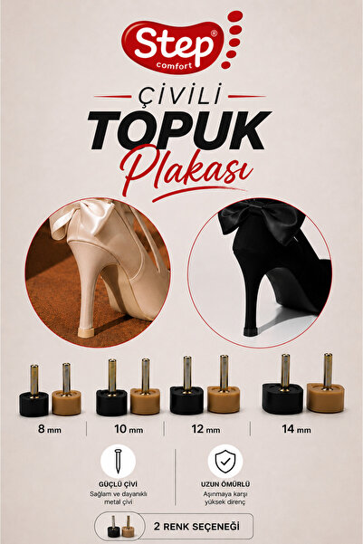 COMFORTSTEP Çivili Ayakkabı Topuk Plakası