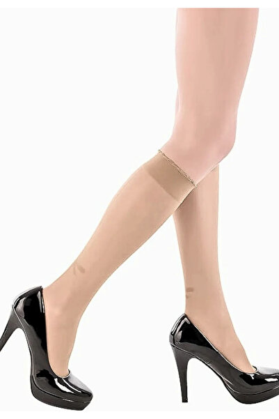 Penti Fit 20 DEN "Parlak, Thin" knee-length socks - shiny, light beige
