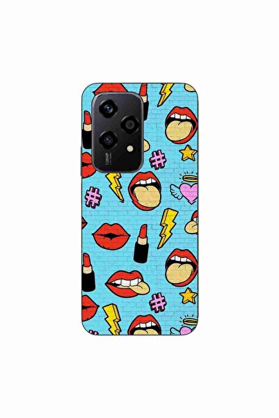 OEM Husa compatibila cu Honor 200 Lite Silicon Gel Tpu Model Pop Art Lips