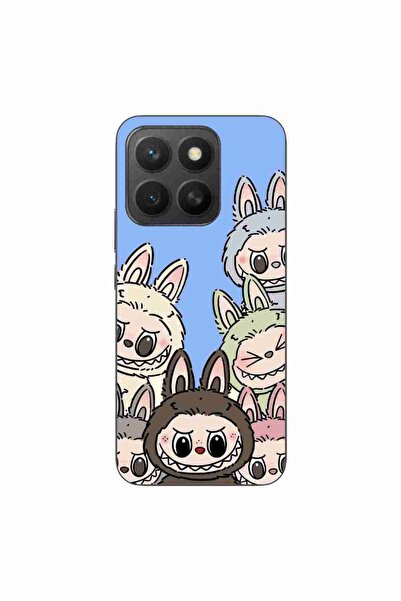OEM Husa compatibila cu Honor X8c Silicon Gel Tpu Model Labubu Pattern Blue