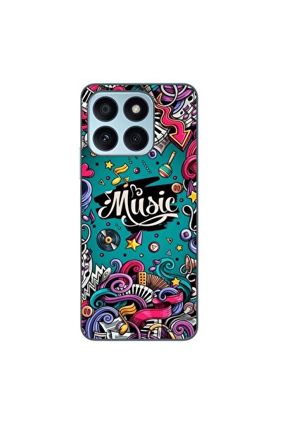 OEM Husa compatibila cu Honor X8b Silicon Gel Tpu Model Pop Art Music