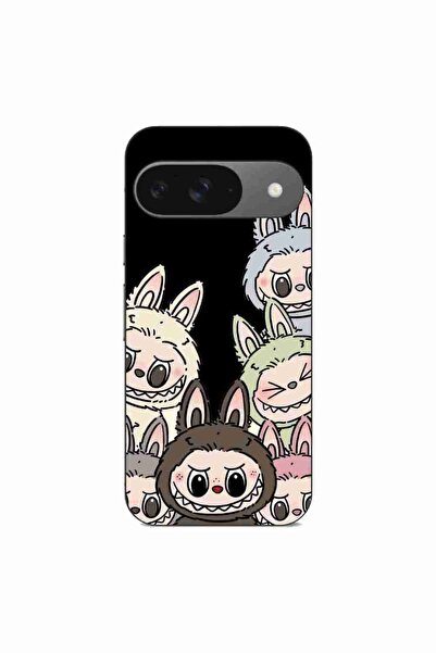 OEM Husa compatibila cu Google Pixel 9 Silicon Gel Tpu Model Labubu Pattern B...
