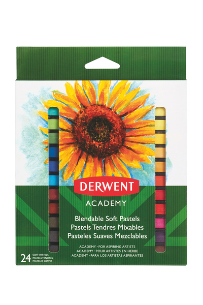 Derwent ACADEMY SOFT PASTEL PENCILS 24 COLORS