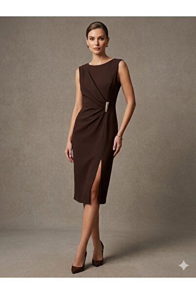 centilmen Fi̇mka Explosion Slit Detailed Sleeveless Dress 58105