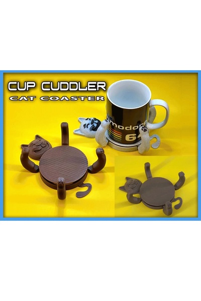 Omerta 3D Printed Cat Figured Moving Coaster