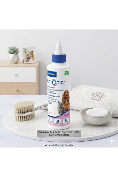 Virbac Epiotic Evcil Hayvan Kulak Bakım Solüsyonu 125 ml (Kedi & Köpek)