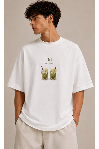 MiniHouse Oversize T-Shirt with Kuzu Ear Print