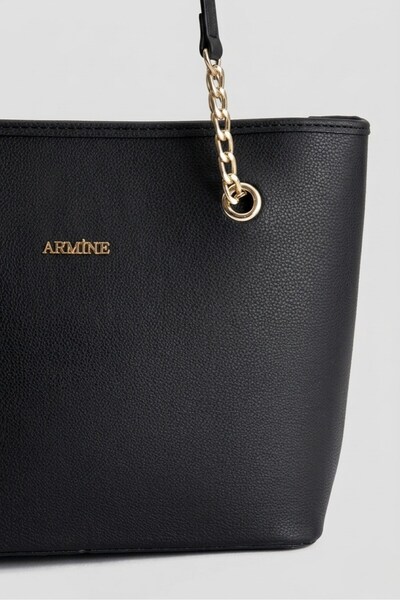 Armine Stylish Modern Women's Shoulder Bag Casual Use Black Shoulder Bag
