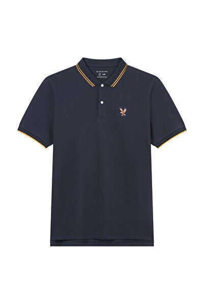 Giordano Men's Slim Fit Lycra Pique Polo Shirt