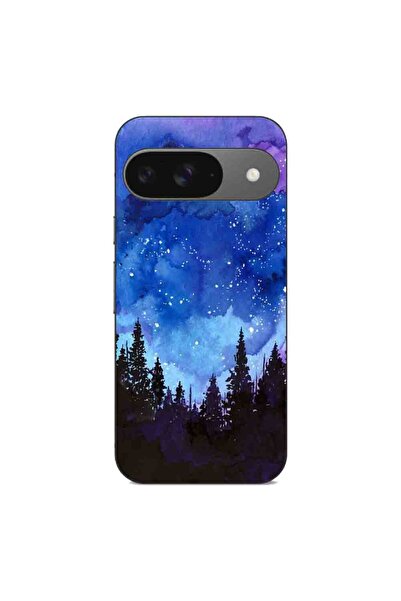 OEM Husa compatibila cu Google Pixel 9 Silicon Gel Tpu Model Night Forest