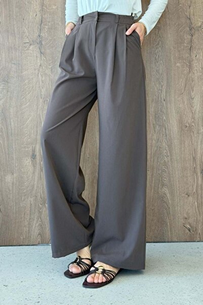 Şulemoda Giyim Moroccan Fabric Trousers Brown