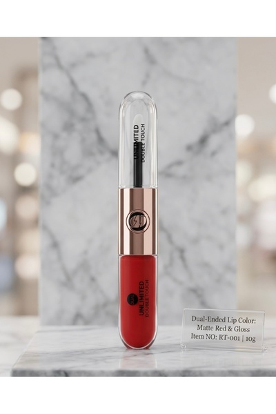 TUBBİ Touch Çift Taraflı Likit Ruj & Parlatıcı Gloss - No: 12 Rose Pink