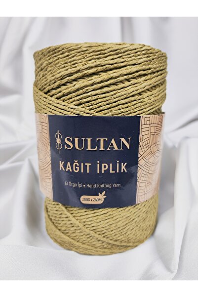 Sultan Ață de hârtie pentru tricotat manual 200gr.-240mt. (1 bucată) - Culoar...