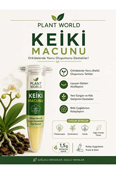 PLANT WORLD Orkide Keiki Macunu Yavru Oluşturucu Bitki Hormonu