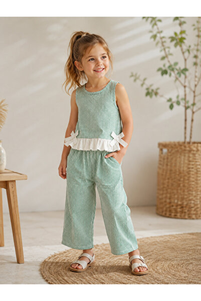 Pufiko Kids Green Gingham Set