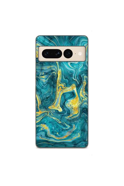 OEM Husa compatibila cu Google Pixel 8 Pro Silicon Gel Tpu Model Abstract Gem...