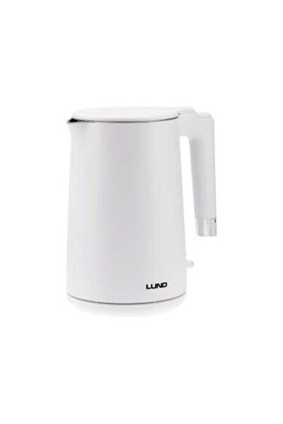 LUND Fierbător electric 1,5L Alb, Cool Touch