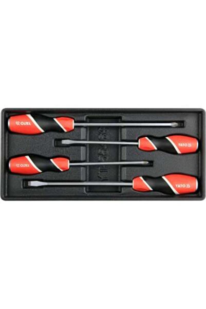 yato Set Șurubelnițe Mecanice Pentru Dulap - 4 Buc