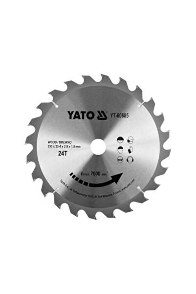 yato Disc Circular Pentru Lemn 235X24Tx25,4Mm