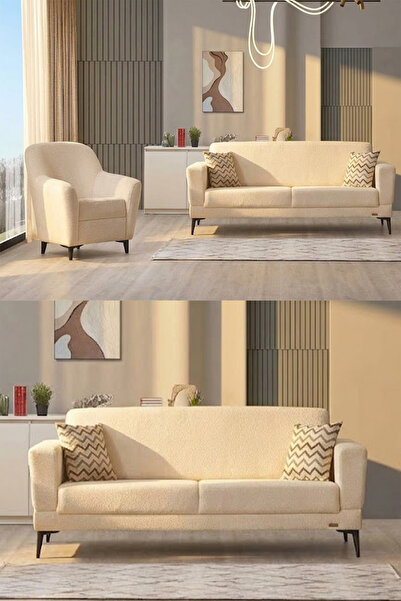 İYENA HOME LİVİNG Victor 3+3+1 Sırt Mekanizmalı Modern Koltuk Takımı