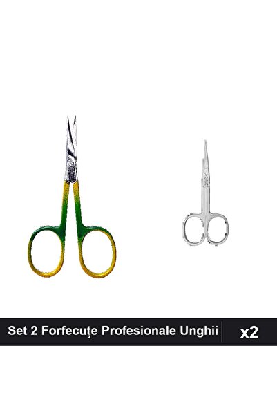 One Group Set 2 Forfecuțe Profesionale Unghiere One Group, Clești Cuticule Ar...