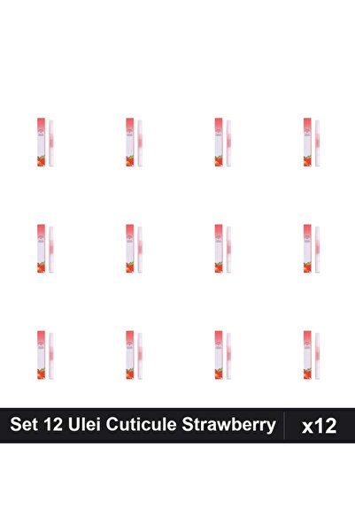 NAİLS Set 12 Ulei Cuticule Stilou Strawberry, Ingrijire Unghii Profesionala