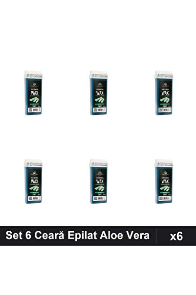 global fashion Set 6 Ceară Epilat Unica Folosință 100ml Aloe Vera, Epilare Ef...