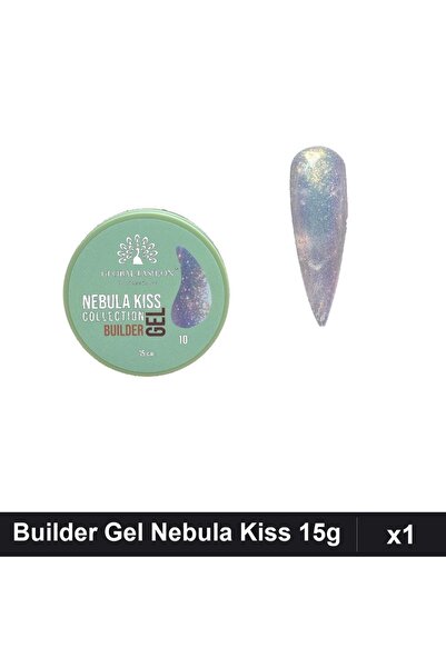 global fashion Builder Gel Nebula Kiss Nr.10 15g, Constructie Unghii,