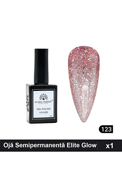 global fashion Ojă Semipermanentă Elite Glow 15ml, Gel Polish UV/LED